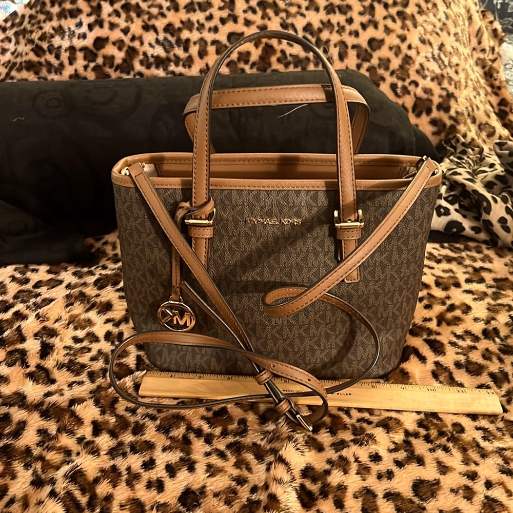 Michael Kors Signature Brown and Tan Tote
